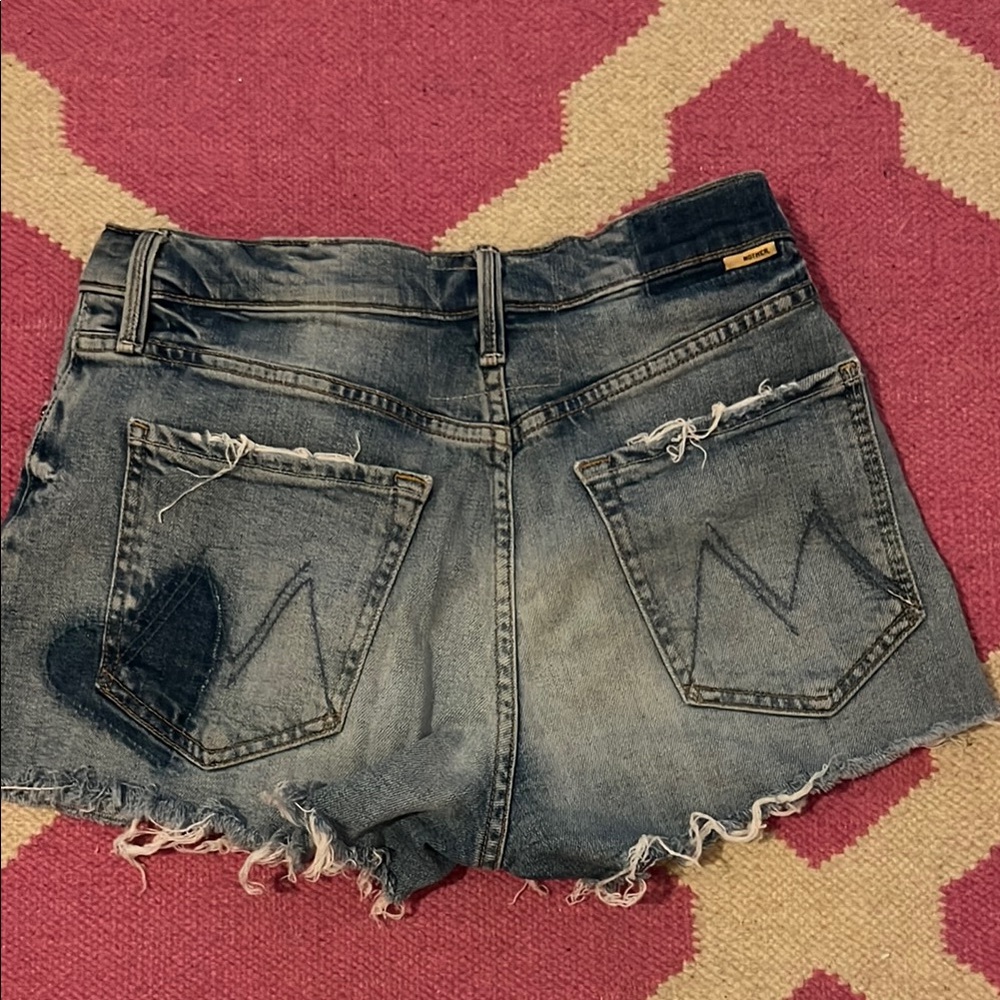 MOTHER Denim Distressed Women Shorts